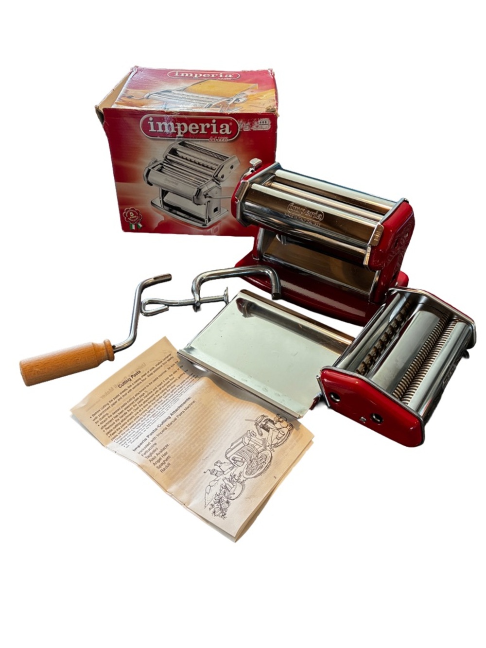 Stainless Steel Pasta Maker - Silver Finish